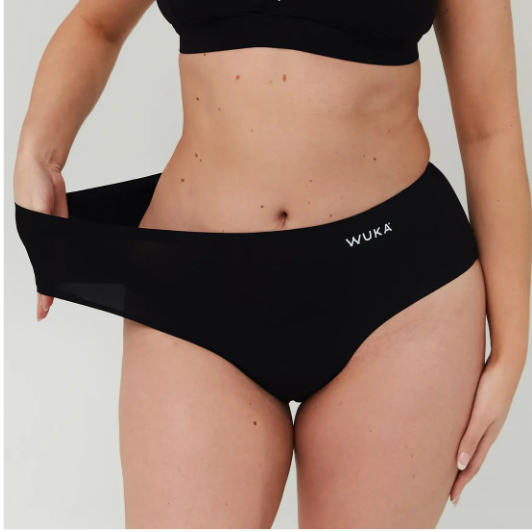 DUMMY - WUKA Stretch sin costuras corte medio flujo medioNegro - L-3XL